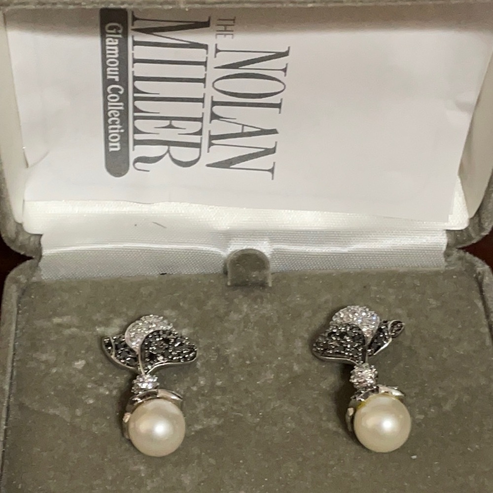 Nolan Miller Glamour Collection tear drop earrings